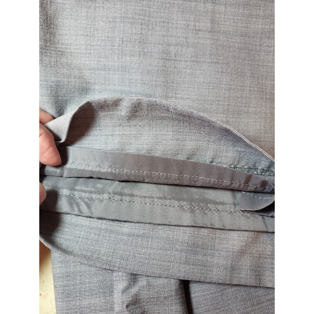 Banana Republic Gray Martin Fit Wool Lined Straight Leg Trouser Petite 8 - Picture 9 of 10